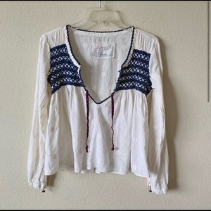 Odd Molly Peasant Style Blouse Size S (1)